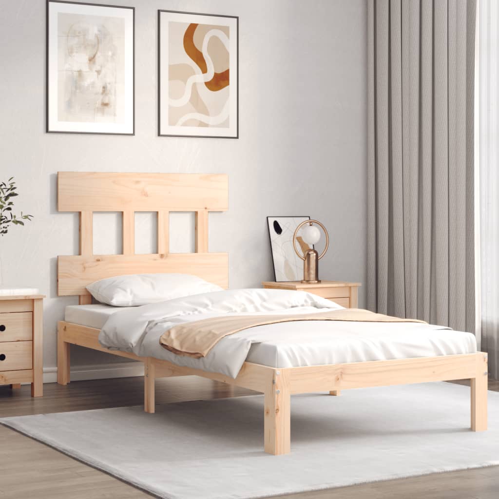 Bedframe zonder matras massief grenenhout 90x200 cm is nu te koop bij PeponiXL, paradijselijk wonen!