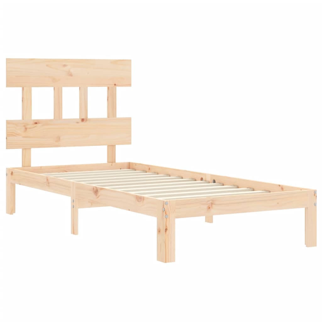 Bedframe zonder matras massief grenenhout 90x200 cm is nu te koop bij PeponiXL, paradijselijk wonen!