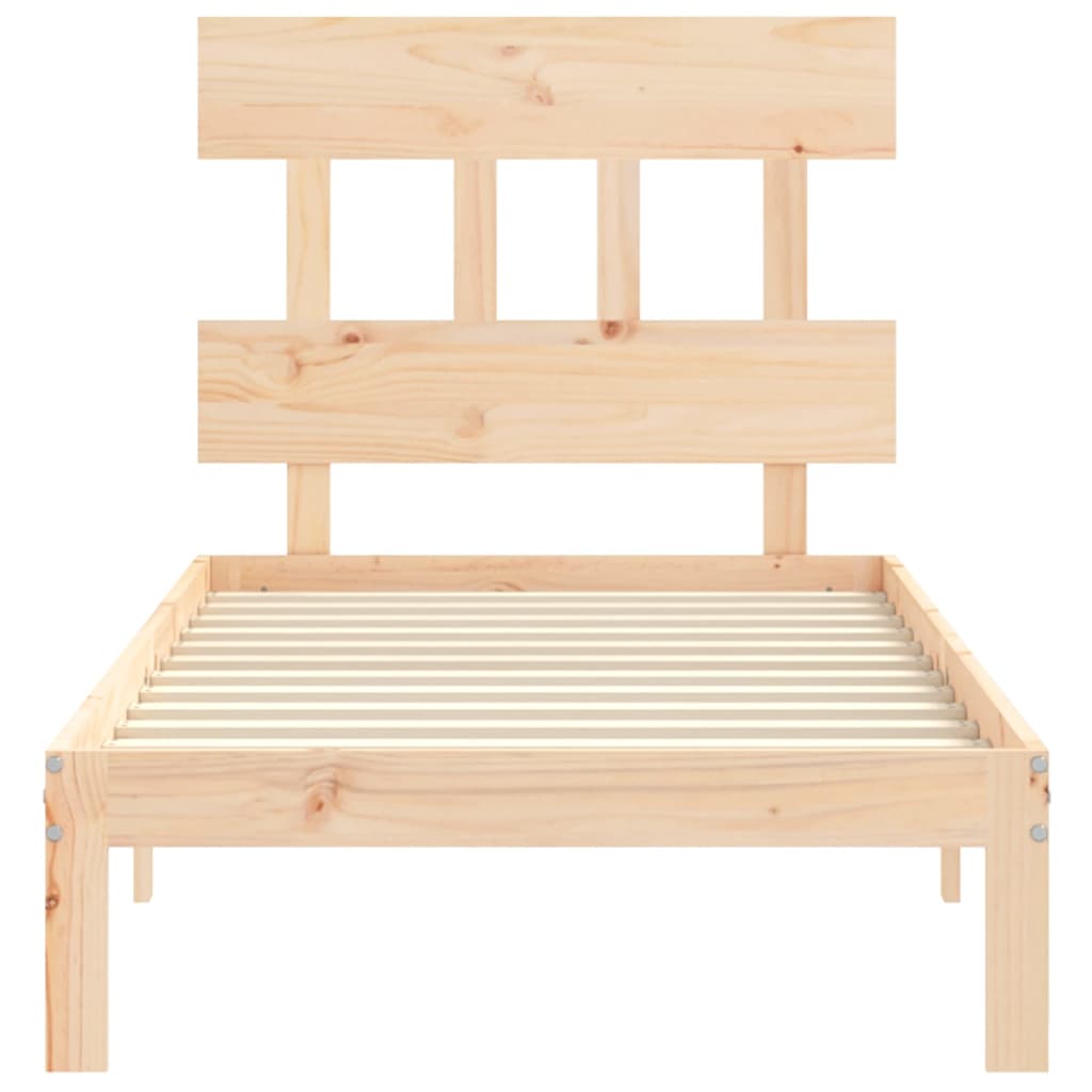 Bedframe zonder matras massief grenenhout 90x200 cm is nu te koop bij PeponiXL, paradijselijk wonen!