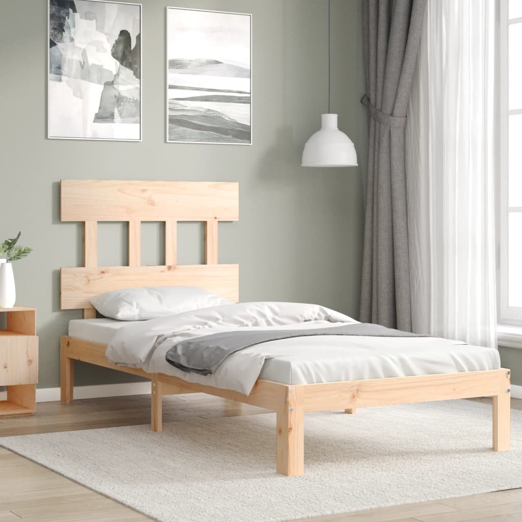 Bedframe zonder matras massief grenenhout 90x200 cm is nu te koop bij PeponiXL, paradijselijk wonen!