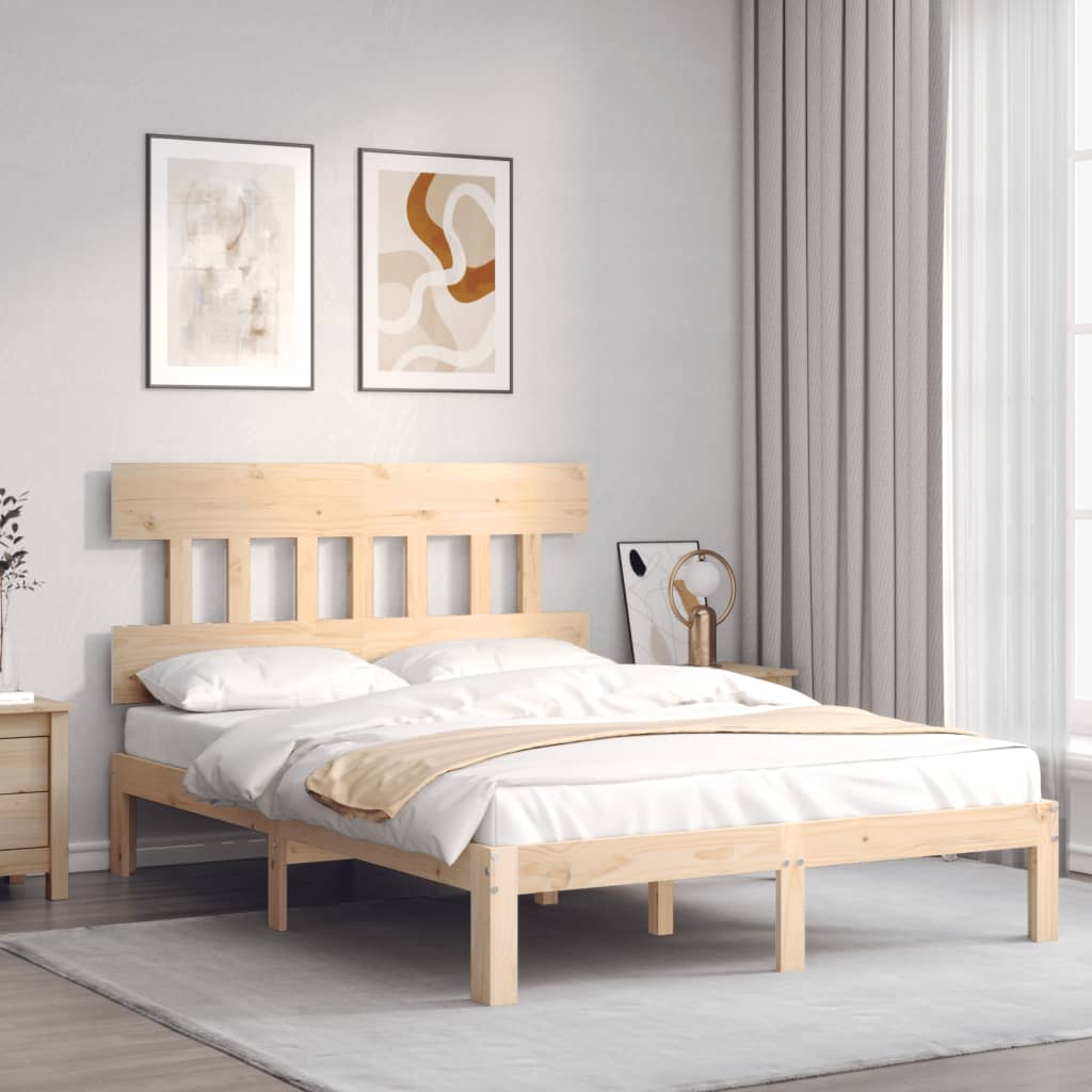 Bedframe zonder matras massief grenenhout 140x200 cm is nu te koop bij PeponiXL, paradijselijk wonen!