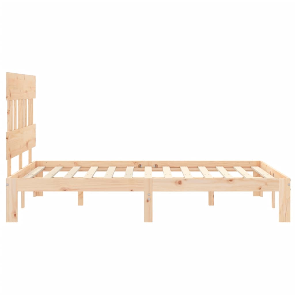 Bedframe zonder matras massief grenenhout 140x200 cm is nu te koop bij PeponiXL, paradijselijk wonen!