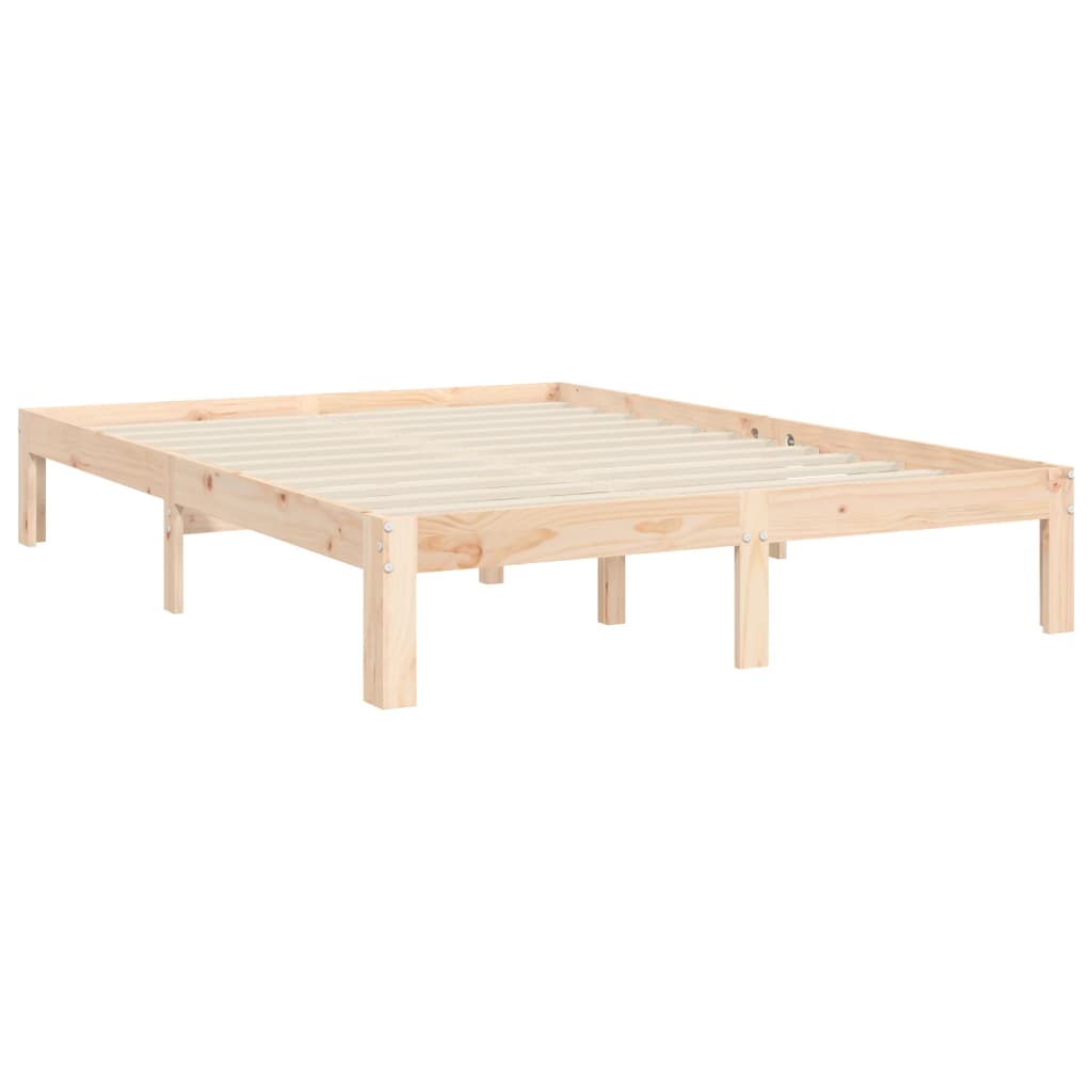 Bedframe zonder matras massief grenenhout 140x200 cm is nu te koop bij PeponiXL, paradijselijk wonen!