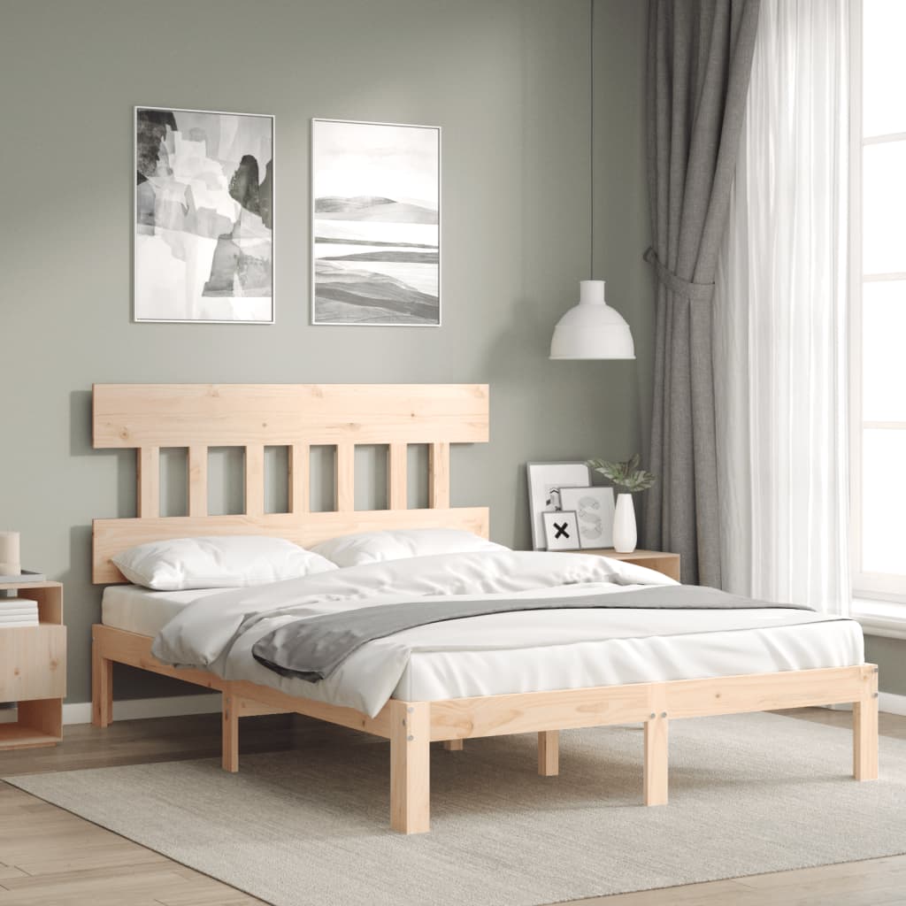 Bedframe zonder matras massief grenenhout 140x200 cm is nu te koop bij PeponiXL, paradijselijk wonen!