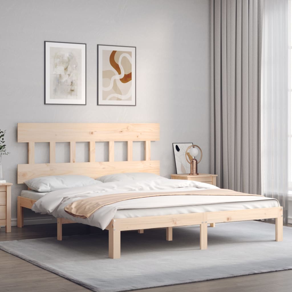 Bedframe zonder matras massief grenenhout 160x200 cm is nu te koop bij PeponiXL, paradijselijk wonen!
