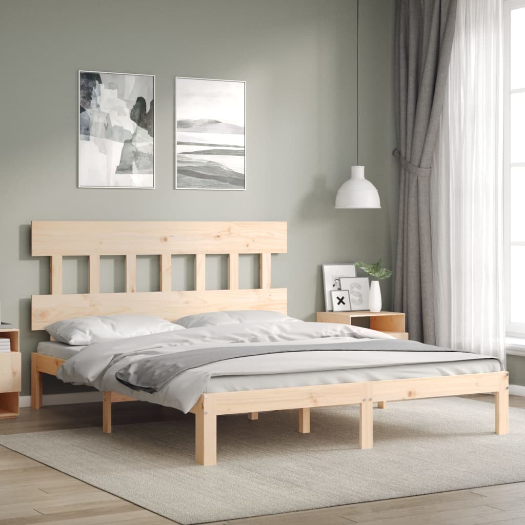 Bedframe zonder matras massief grenenhout 160x200 cm is nu te koop bij PeponiXL, paradijselijk wonen!