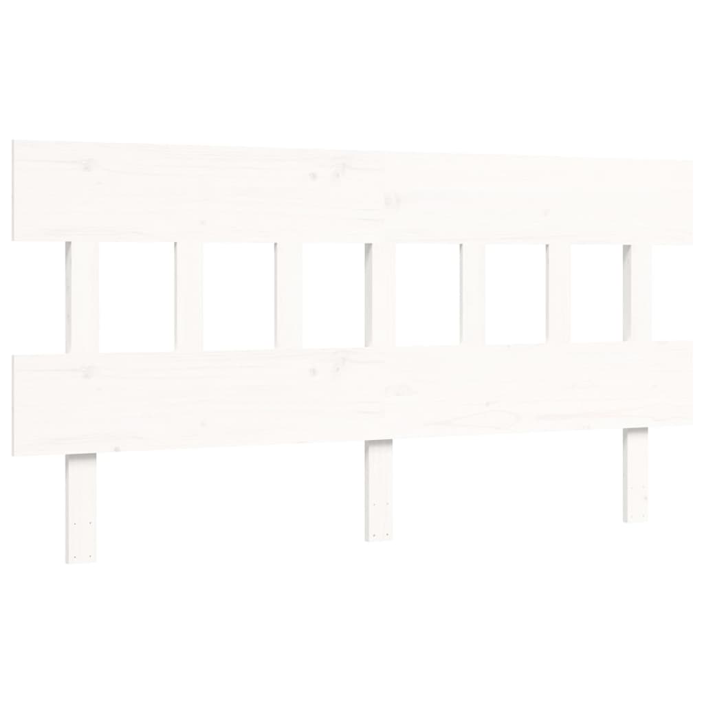 Bedframe zonder matras massief grenenhout wit 160x200 cm is nu te koop bij PeponiXL, paradijselijk wonen!