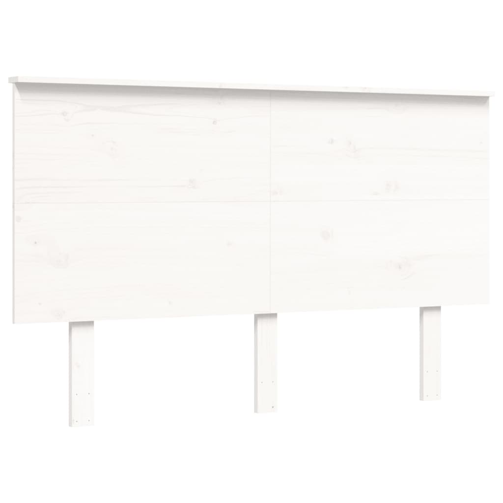 Bedframe zonder matras massief grenenhout wit 140x190 cm is nu te koop bij PeponiXL, paradijselijk wonen!