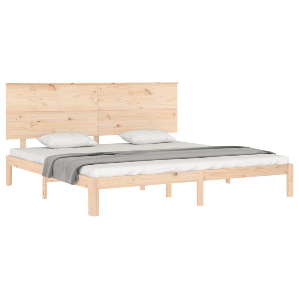 Bedframe zonder matras massief grenenhout 200x200 cm is nu te koop bij PeponiXL, paradijselijk wonen!