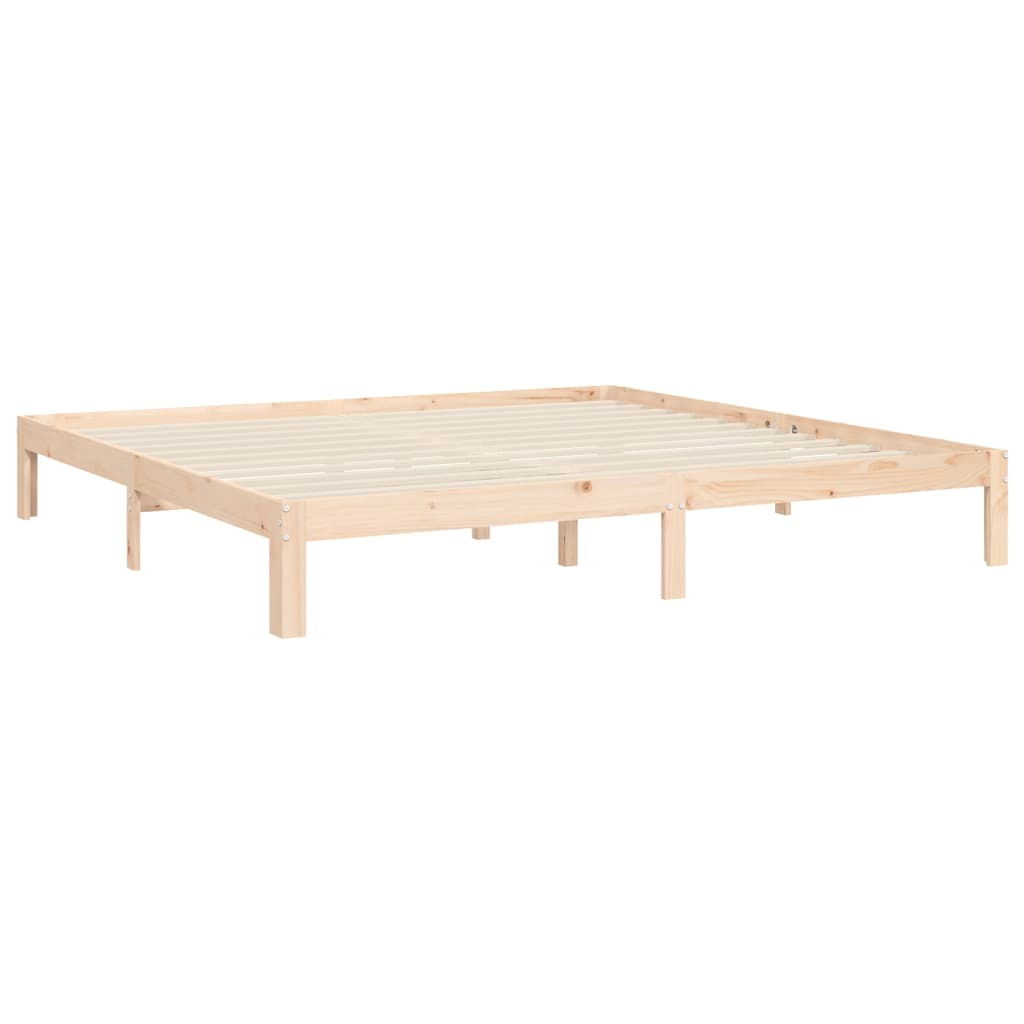 Bedframe zonder matras massief grenenhout 200x200 cm is nu te koop bij PeponiXL, paradijselijk wonen!