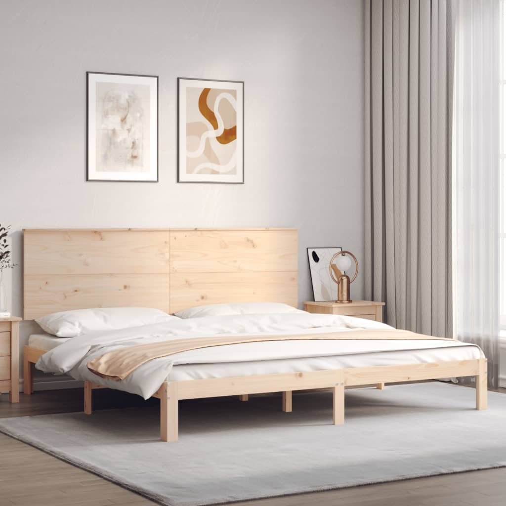 Bedframe zonder matras massief grenenhout 200x200 cm is nu te koop bij PeponiXL, paradijselijk wonen!