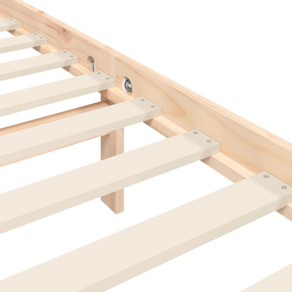 Bedframe met hoofdbord massief hout is nu te koop bij PeponiXL, paradijselijk wonen!