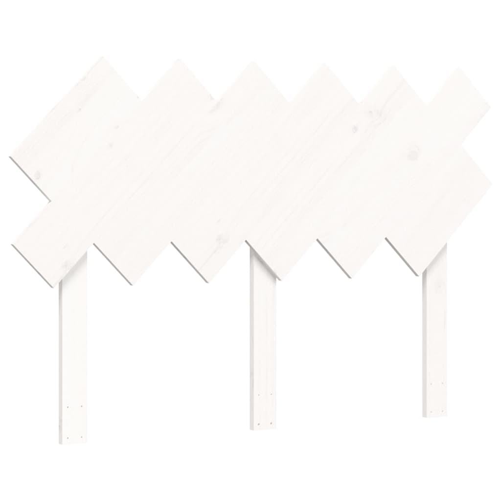 Bedframe met hoofdbord massief hout wit is nu te koop bij PeponiXL, paradijselijk wonen!