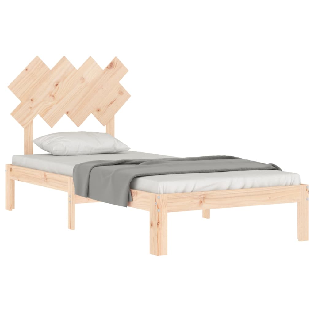 Bedframe zonder matras massief grenenhout 90x200 cm is nu te koop bij PeponiXL, paradijselijk wonen!