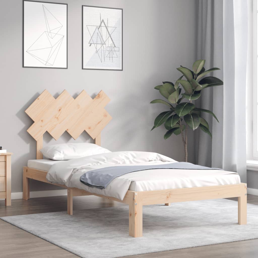 Bedframe zonder matras massief grenenhout 90x200 cm is nu te koop bij PeponiXL, paradijselijk wonen!