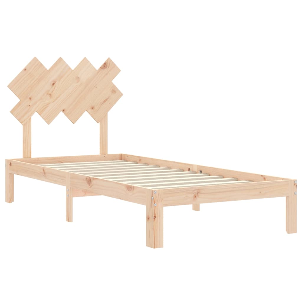 Bedframe zonder matras massief grenenhout 90x200 cm is nu te koop bij PeponiXL, paradijselijk wonen!