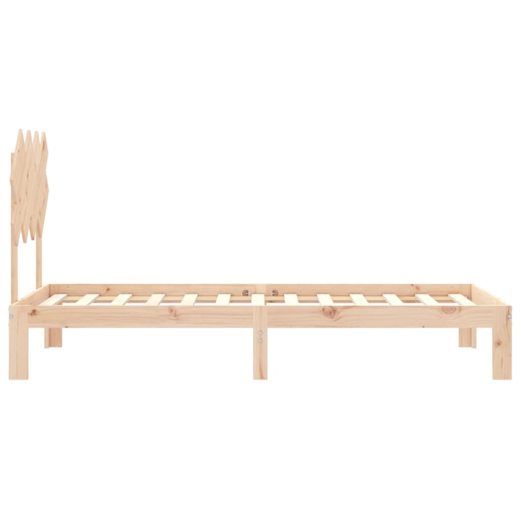 Bedframe zonder matras massief grenenhout 90x200 cm is nu te koop bij PeponiXL, paradijselijk wonen!