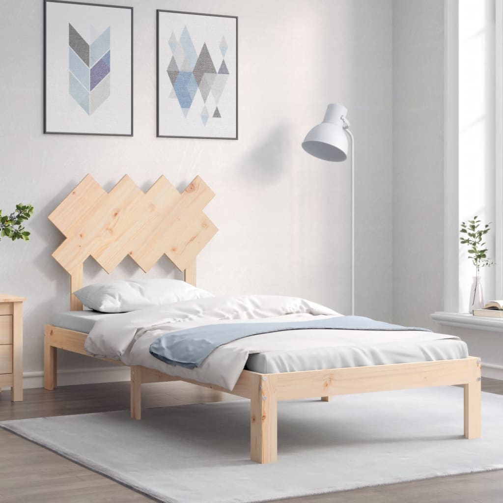 Bedframe zonder matras massief grenenhout 90x200 cm is nu te koop bij PeponiXL, paradijselijk wonen!