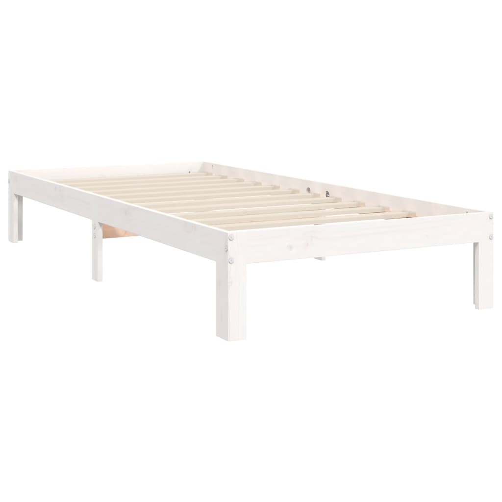 Bedframe zonder matras massief grenenhout wit 90x200 cm is nu te koop bij PeponiXL, paradijselijk wonen!