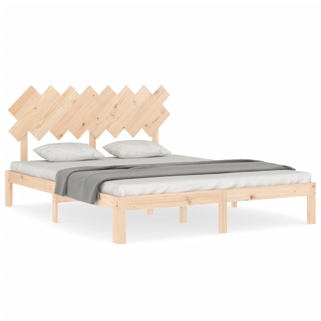 Bedframe zonder matras massief grenenhout 160x200 cm is nu te koop bij PeponiXL, paradijselijk wonen!