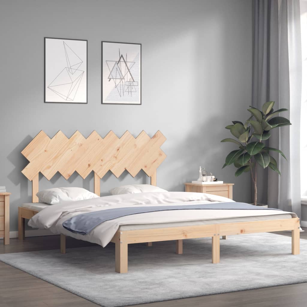 Bedframe zonder matras massief grenenhout 160x200 cm is nu te koop bij PeponiXL, paradijselijk wonen!