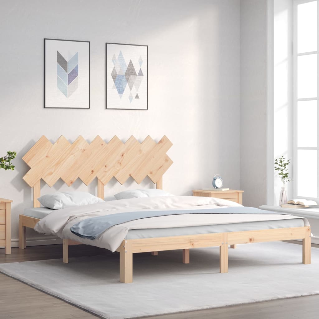Bedframe zonder matras massief grenenhout 160x200 cm is nu te koop bij PeponiXL, paradijselijk wonen!