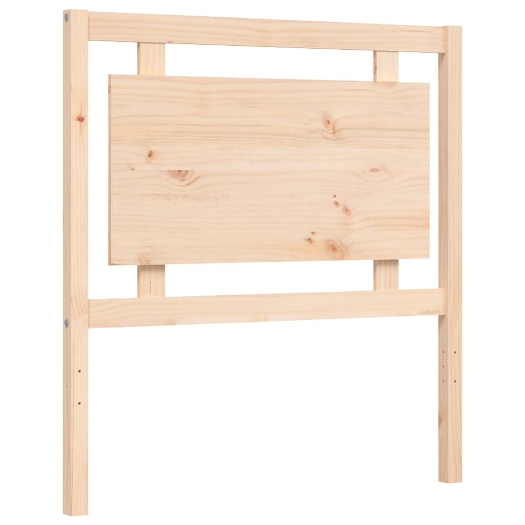Bedframe met hoofdbord massief hout 100x200 cm is nu te koop bij PeponiXL, paradijselijk wonen!