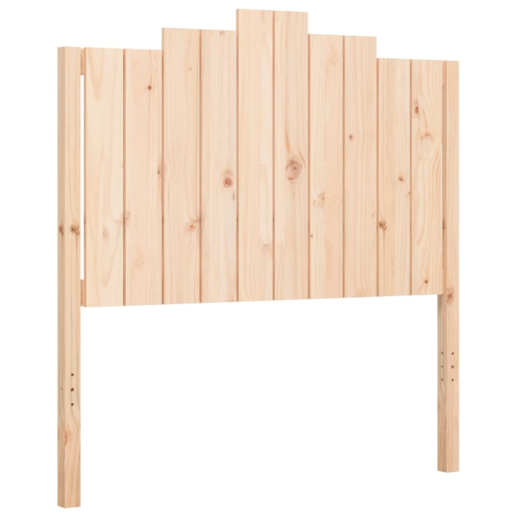 Bedframe met hoofdbord massief hout 100x200 cm is nu te koop bij PeponiXL, paradijselijk wonen!
