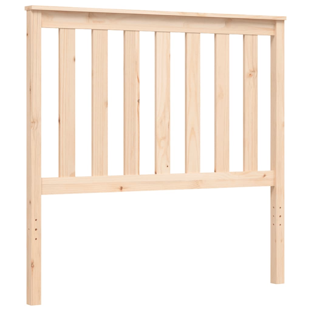 Bedframe met hoofdbord massief hout 100x200 cm is nu te koop bij PeponiXL, paradijselijk wonen!
