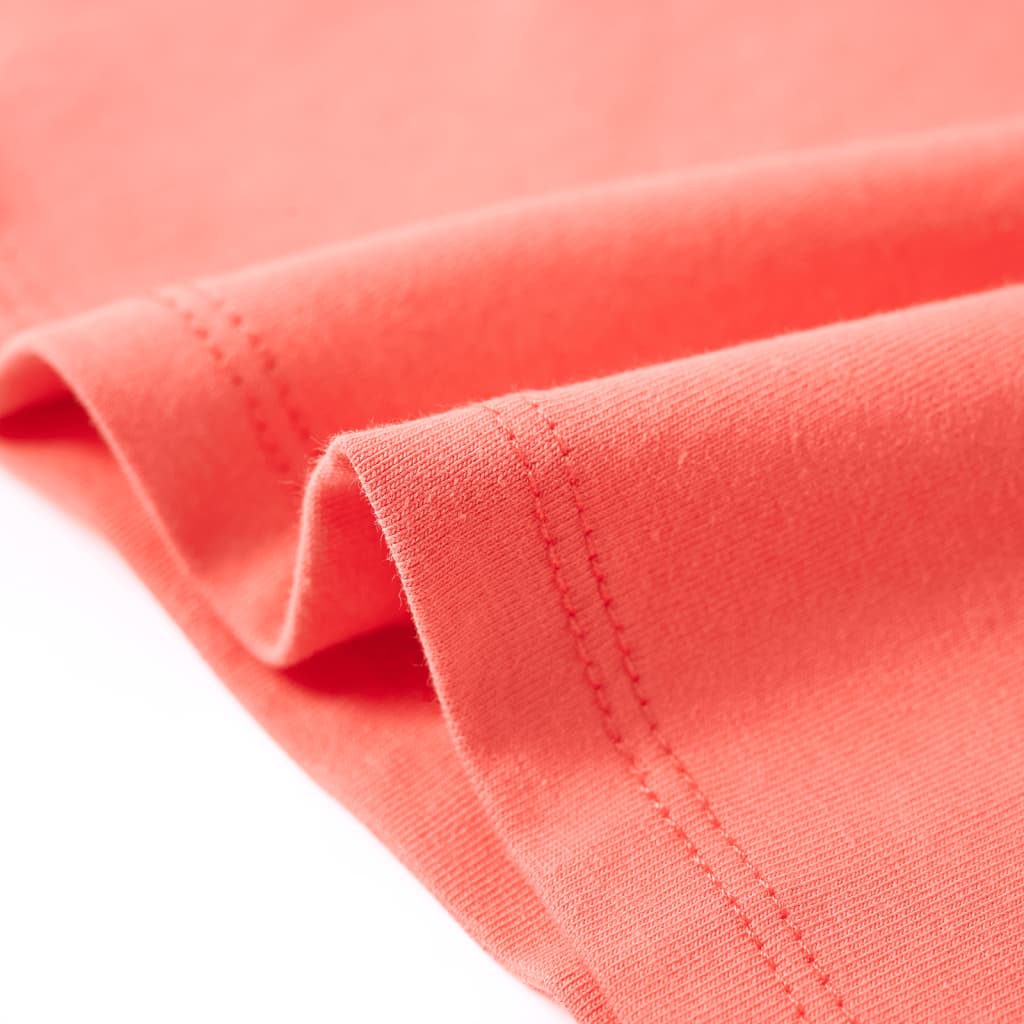 Kindershirt 116 koraalkleurig is nu te koop bij PeponiXL, paradijselijk wonen!