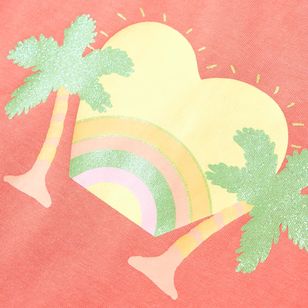 Kindershirt 128 koraalkleurig is nu te koop bij PeponiXL, paradijselijk wonen!