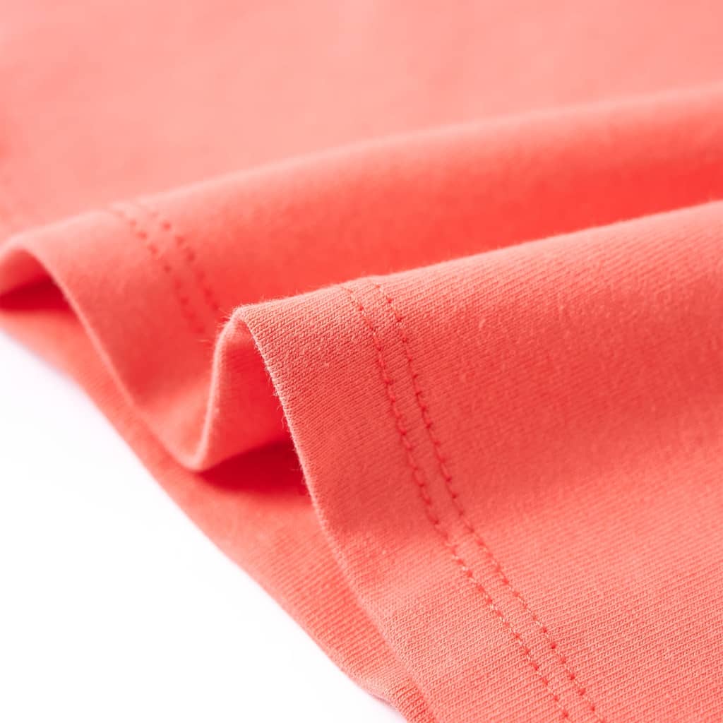 Kindershirt 128 koraalkleurig is nu te koop bij PeponiXL, paradijselijk wonen!