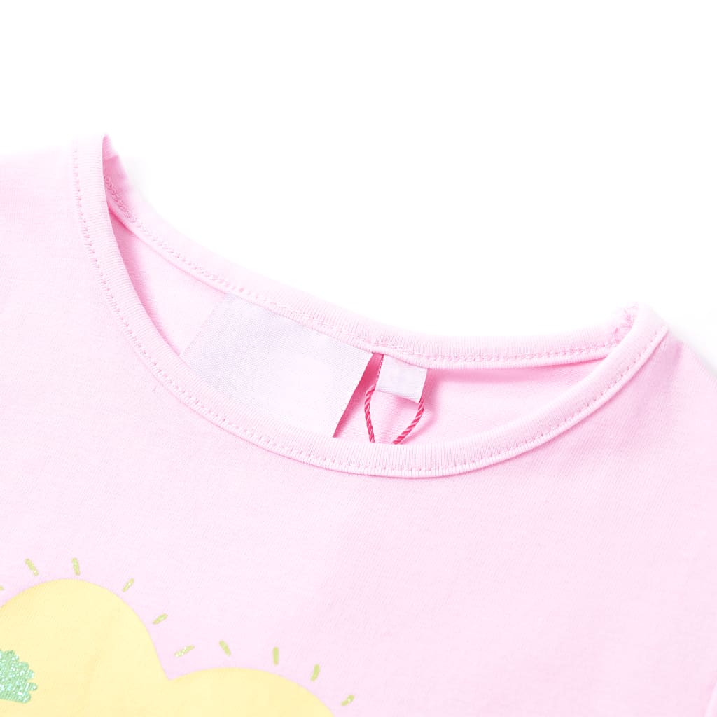 Kindershirt 116 lichtroze is nu te koop bij PeponiXL, paradijselijk wonen!