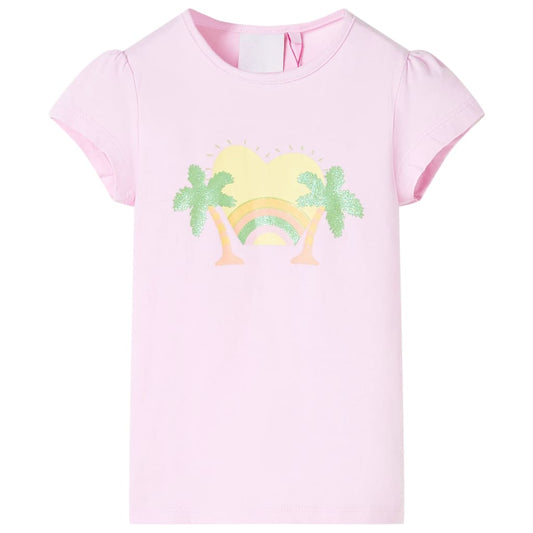 Kindershirt 128 lichtroze is nu te koop bij PeponiXL, paradijselijk wonen!