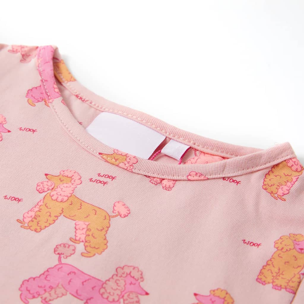 Kinderpyjama met korte mouwen 92 lichtroze is nu te koop bij PeponiXL, paradijselijk wonen!