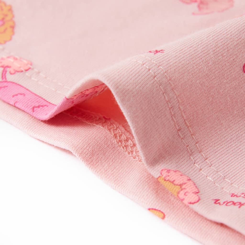 Kinderpyjama met korte mouwen 92 lichtroze is nu te koop bij PeponiXL, paradijselijk wonen!