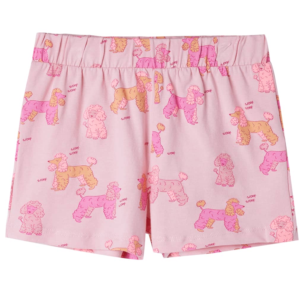 Kinderpyjama met korte mouwen 92 lichtroze is nu te koop bij PeponiXL, paradijselijk wonen!