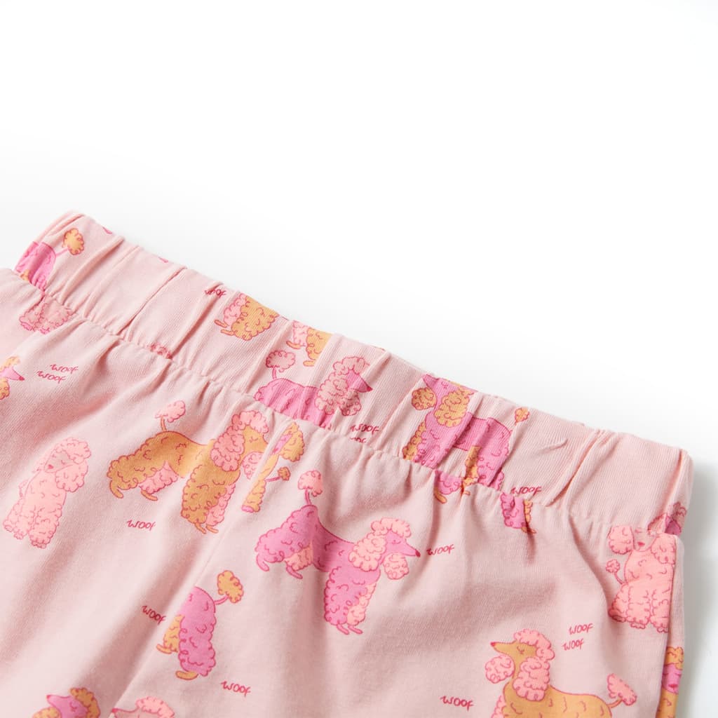 Kinderpyjama met korte mouwen 104 lichtroze is nu te koop bij PeponiXL, paradijselijk wonen!