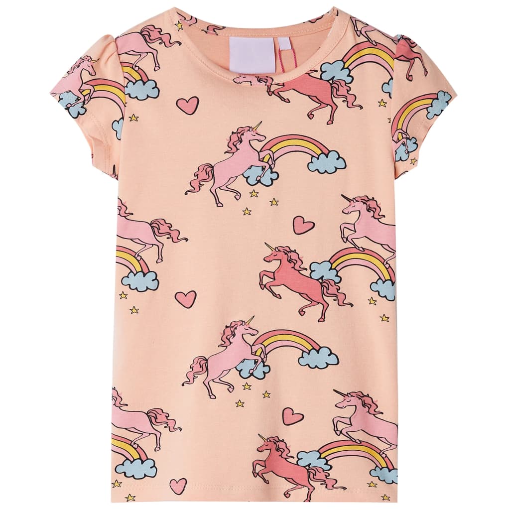 Kinderpyjama met korte mouwen 104 lichtoranje is nu te koop bij PeponiXL, paradijselijk wonen!