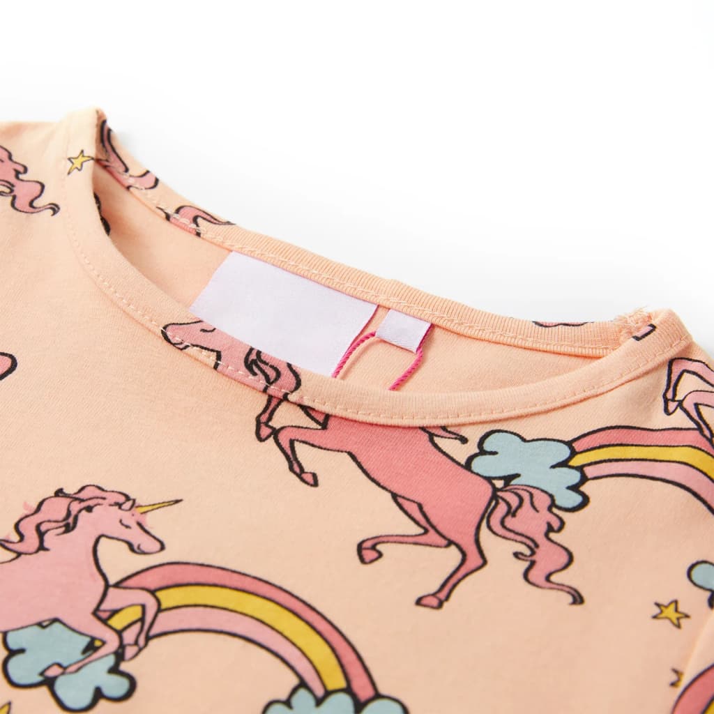Kinderpyjama met korte mouwen 104 lichtoranje is nu te koop bij PeponiXL, paradijselijk wonen!