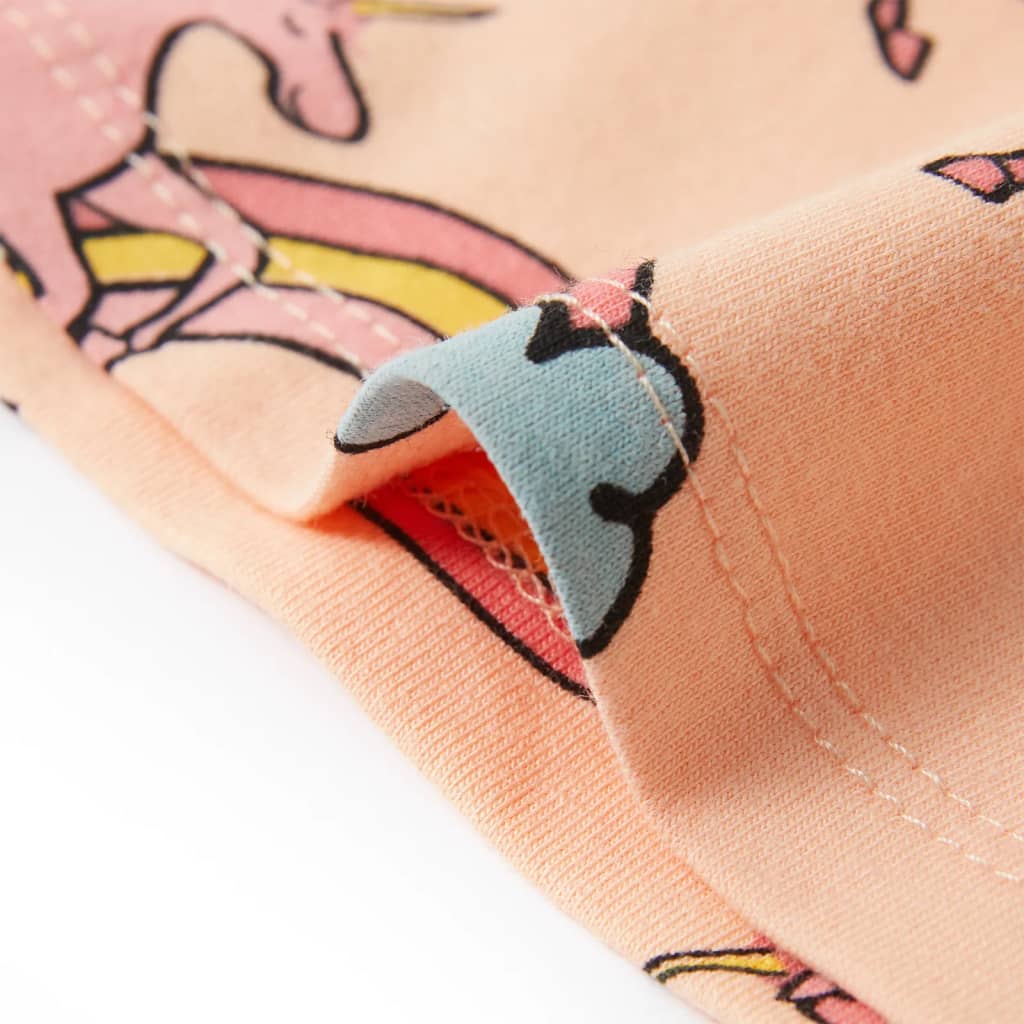 Kinderpyjama met korte mouwen 104 lichtoranje is nu te koop bij PeponiXL, paradijselijk wonen!