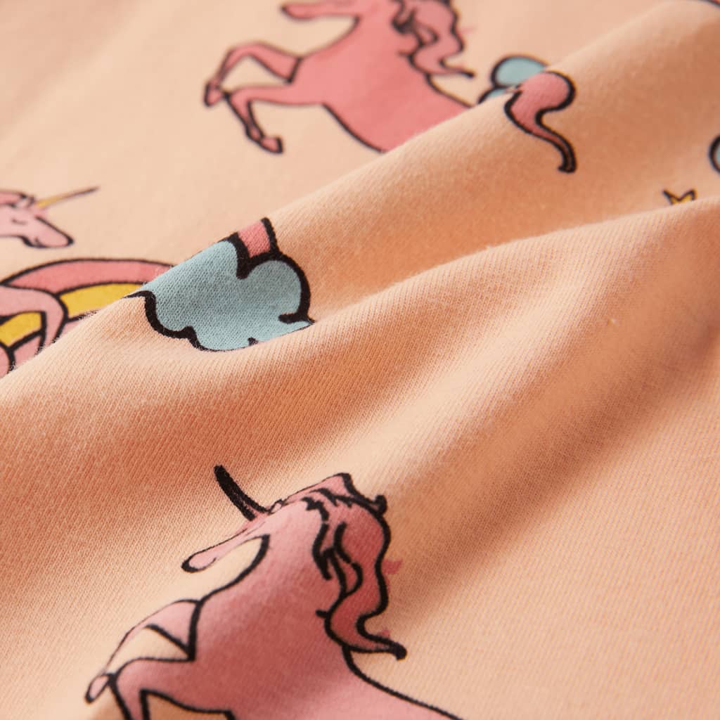 Kinderpyjama met korte mouwen 104 lichtoranje is nu te koop bij PeponiXL, paradijselijk wonen!