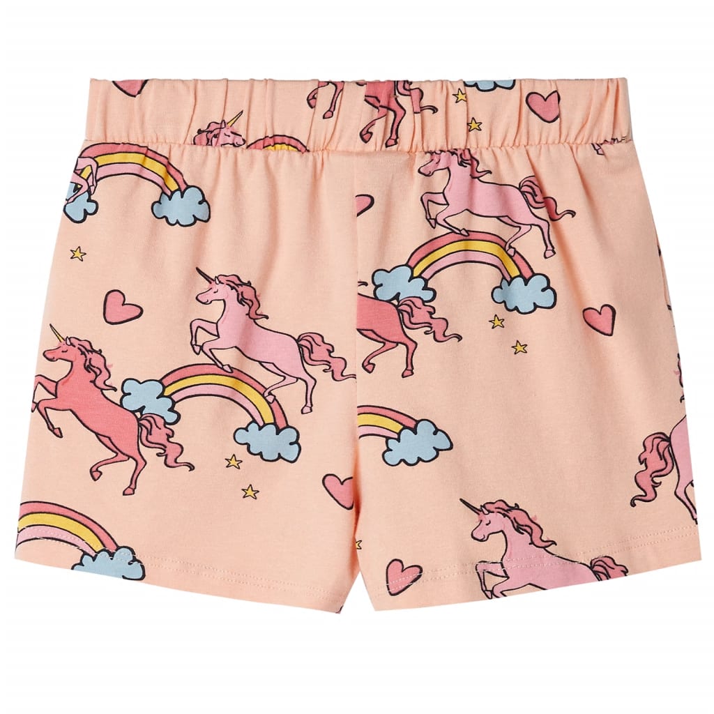 Kinderpyjama met korte mouwen 104 lichtoranje is nu te koop bij PeponiXL, paradijselijk wonen!