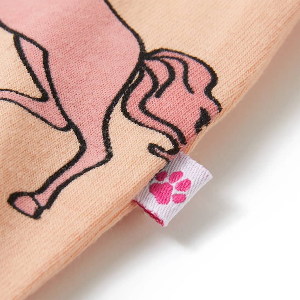 Kinderpyjama met korte mouwen 140 lichtoranje is nu te koop bij PeponiXL, paradijselijk wonen!