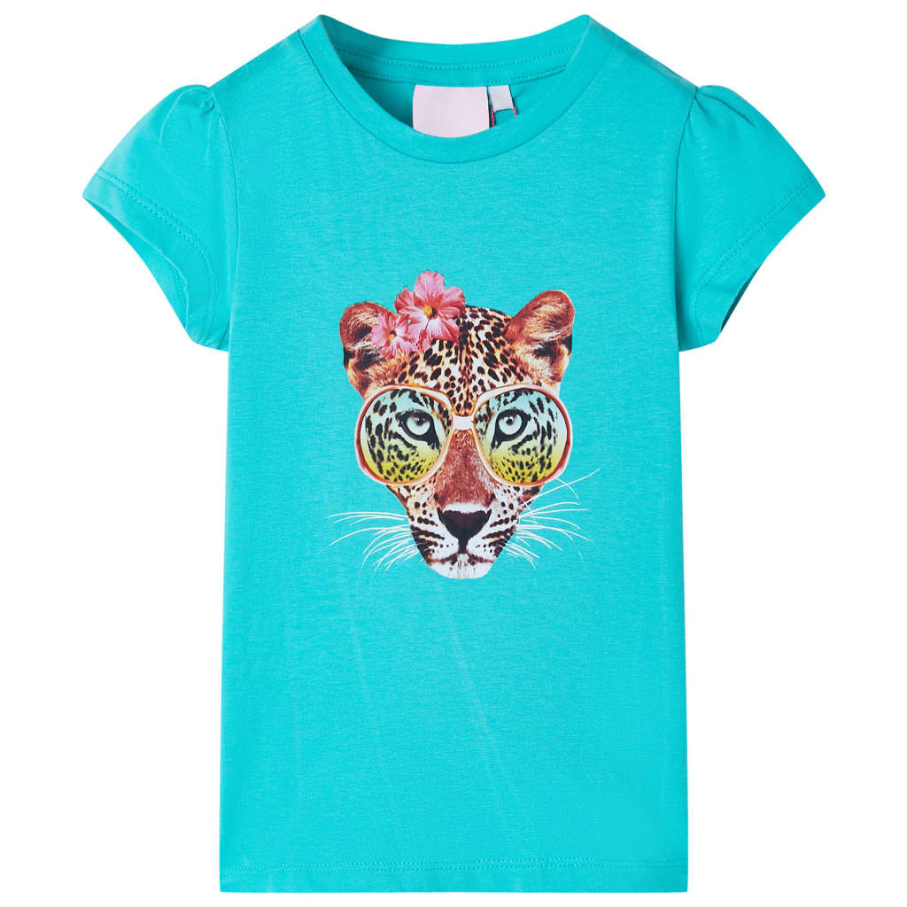 Kindershirt 116 mintkleurig is nu te koop bij PeponiXL, paradijselijk wonen!