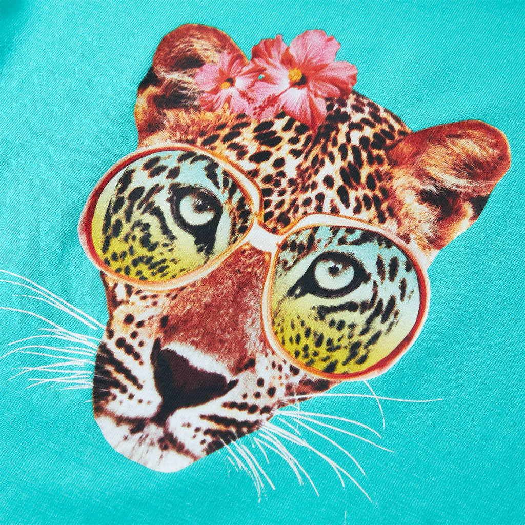 Kindershirt 116 mintkleurig is nu te koop bij PeponiXL, paradijselijk wonen!