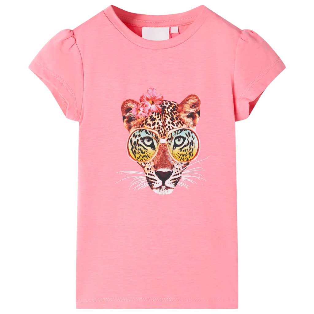 Kindershirt 116 neonroze is nu te koop bij PeponiXL, paradijselijk wonen!