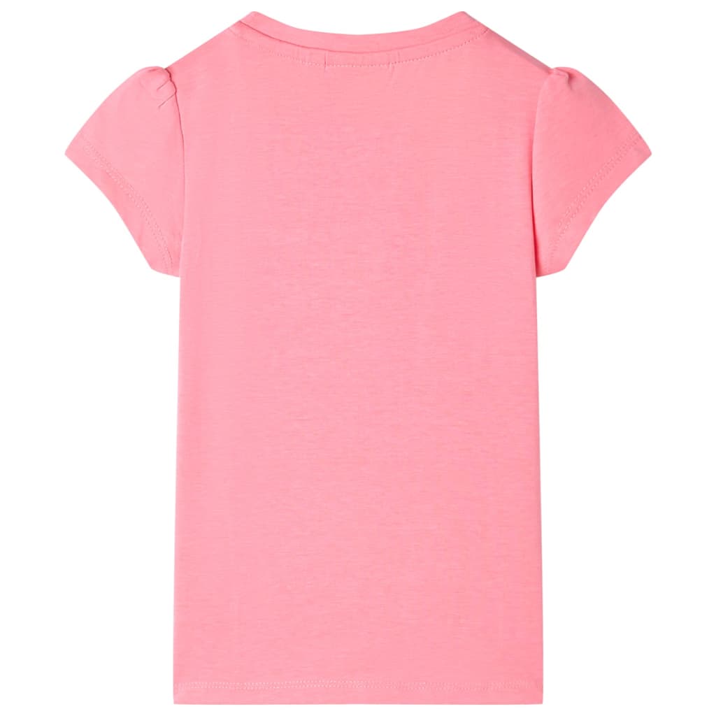 Kindershirt 128 neonroze is nu te koop bij PeponiXL, paradijselijk wonen!