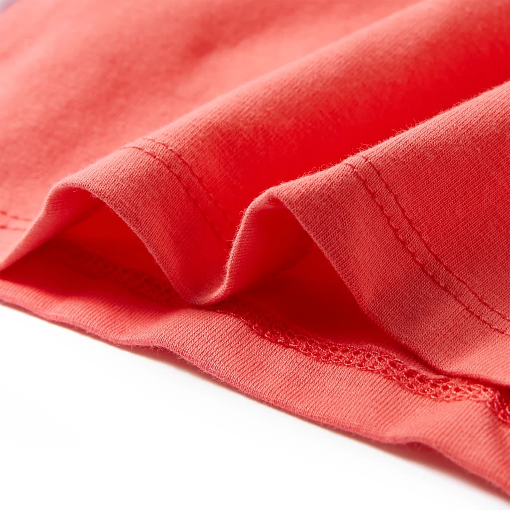 Kindershirt 128 koraalkleurig is nu te koop bij PeponiXL, paradijselijk wonen!