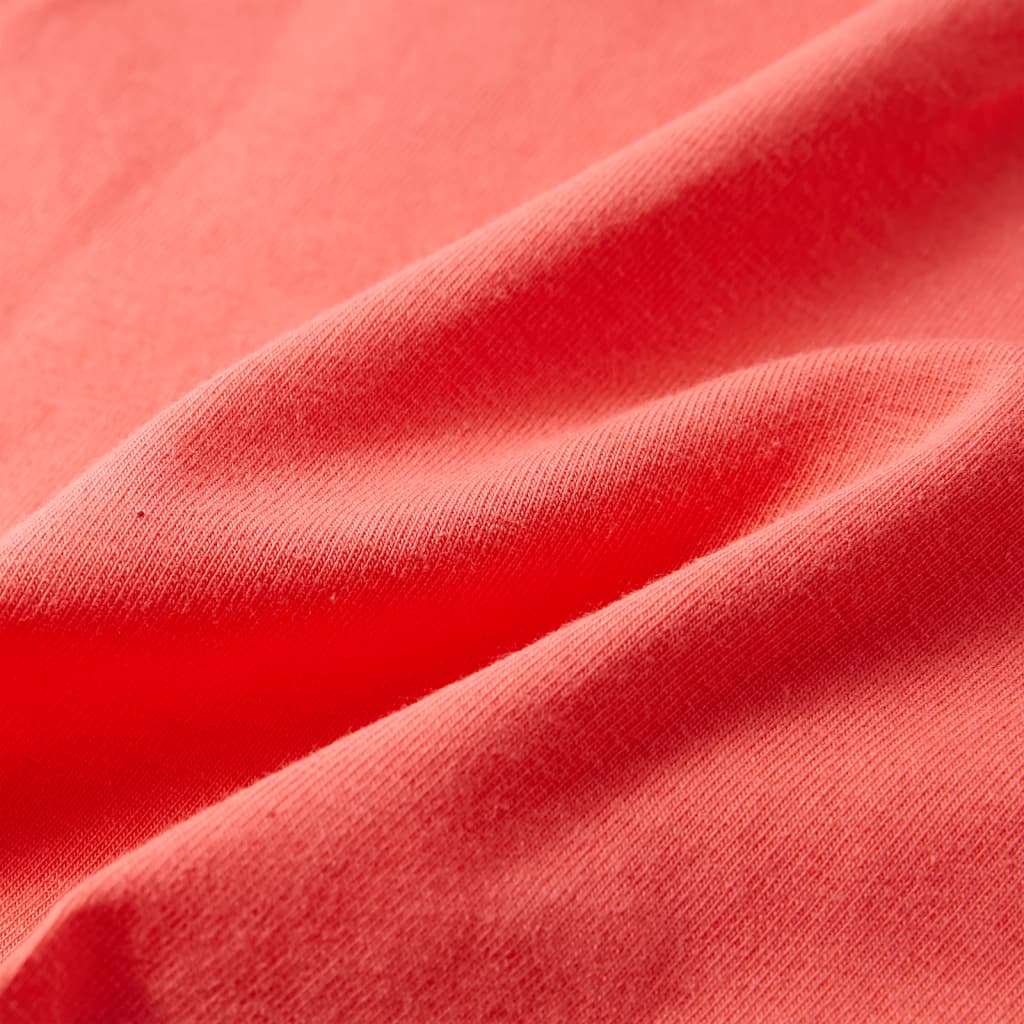 Kindershirt 128 koraalkleurig is nu te koop bij PeponiXL, paradijselijk wonen!